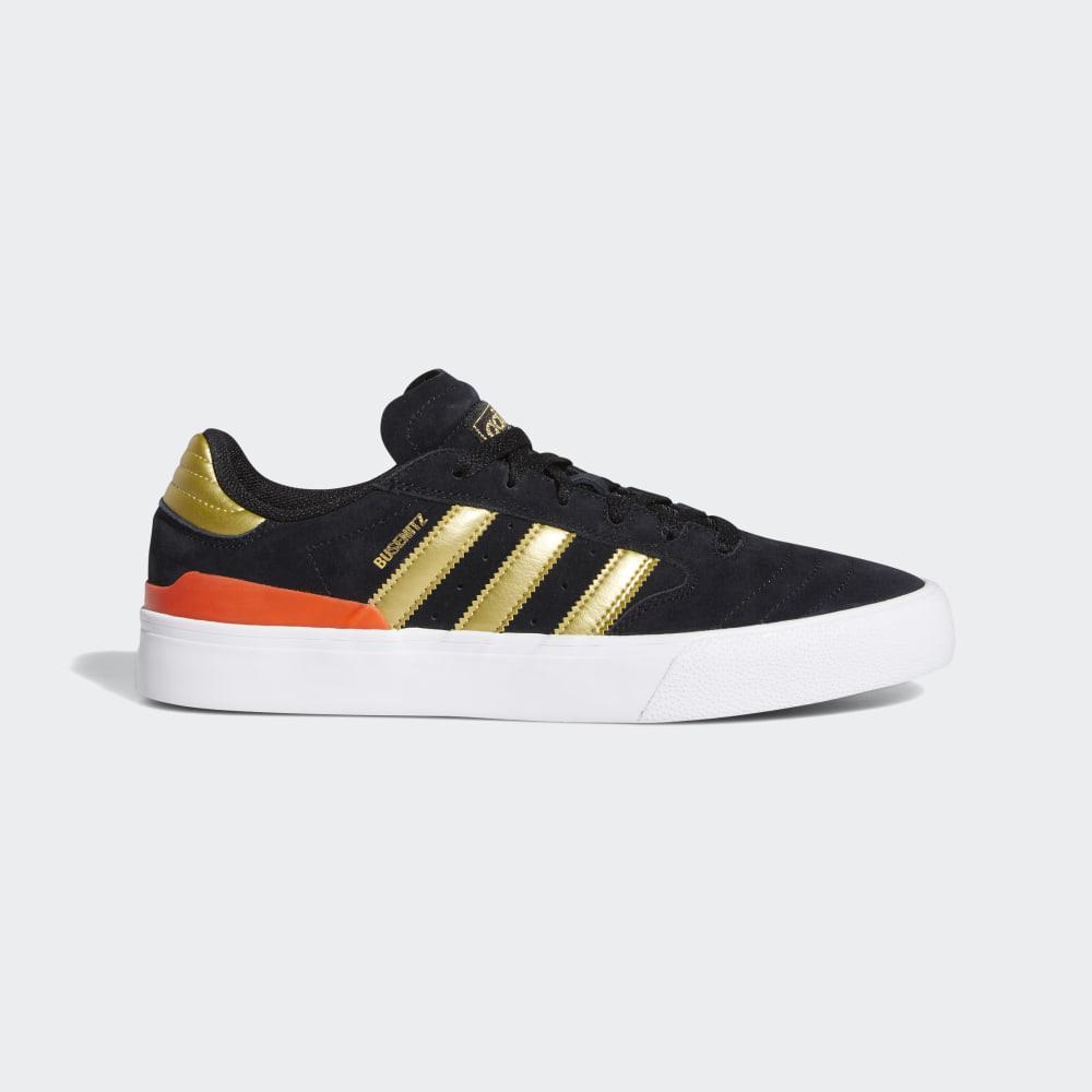 Adidas Men's Busenitz Vulc II Skate Shoes Black/Gold Metal/Red Ireland EF8470